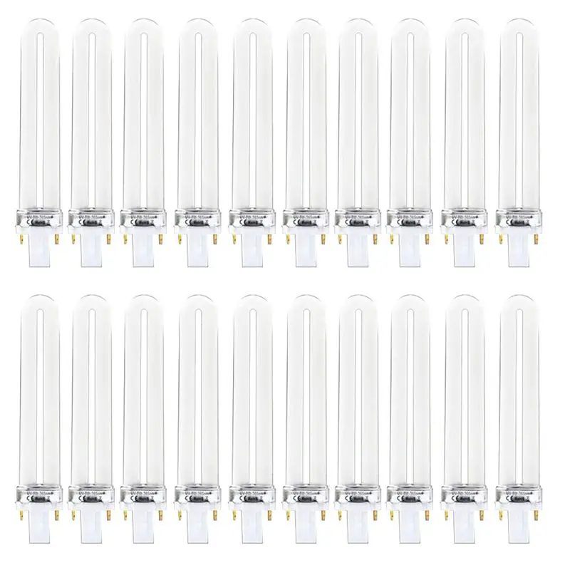 hlzs-20pcs-9w-ネイルuvマシン-365nmランプ電球チューブ