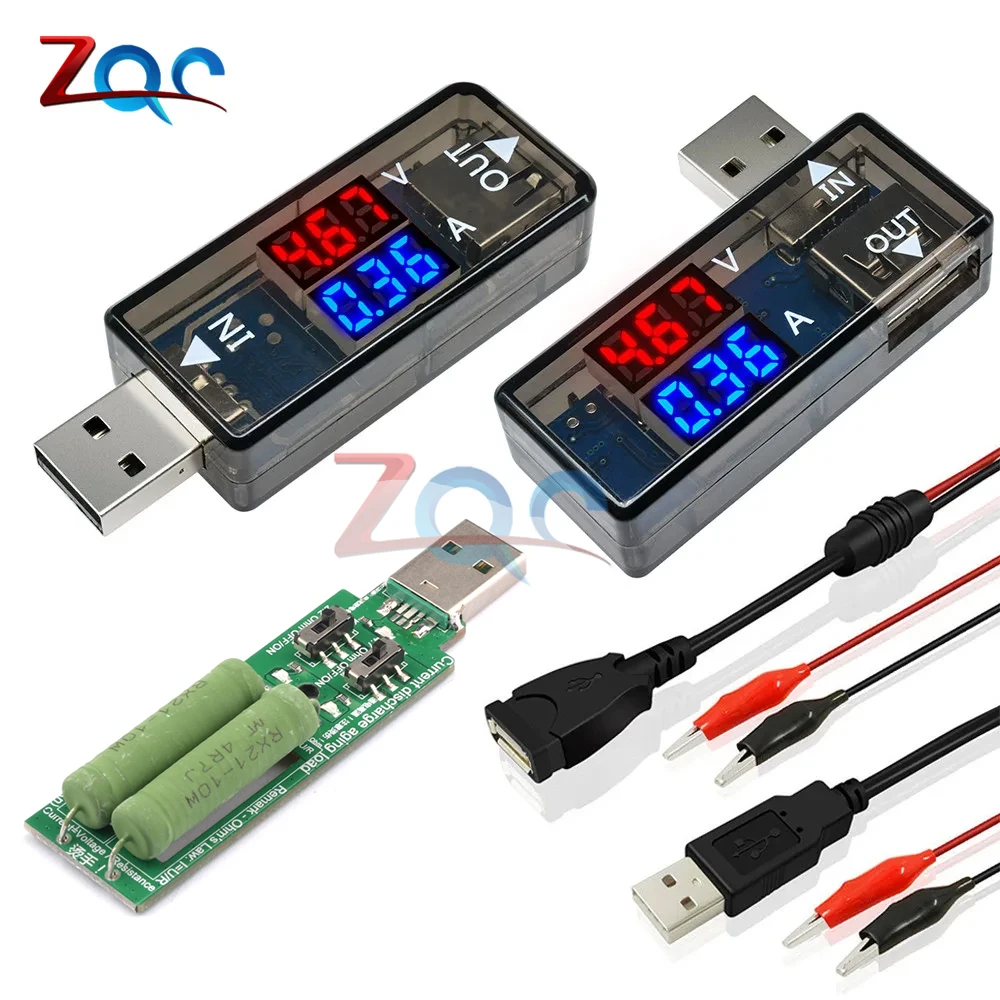 LED Digital Display USB Tester Voltmeter Ammeter Voltage Amp Power Meter Detector Power Bank Charger Tester Automatic Power Cut