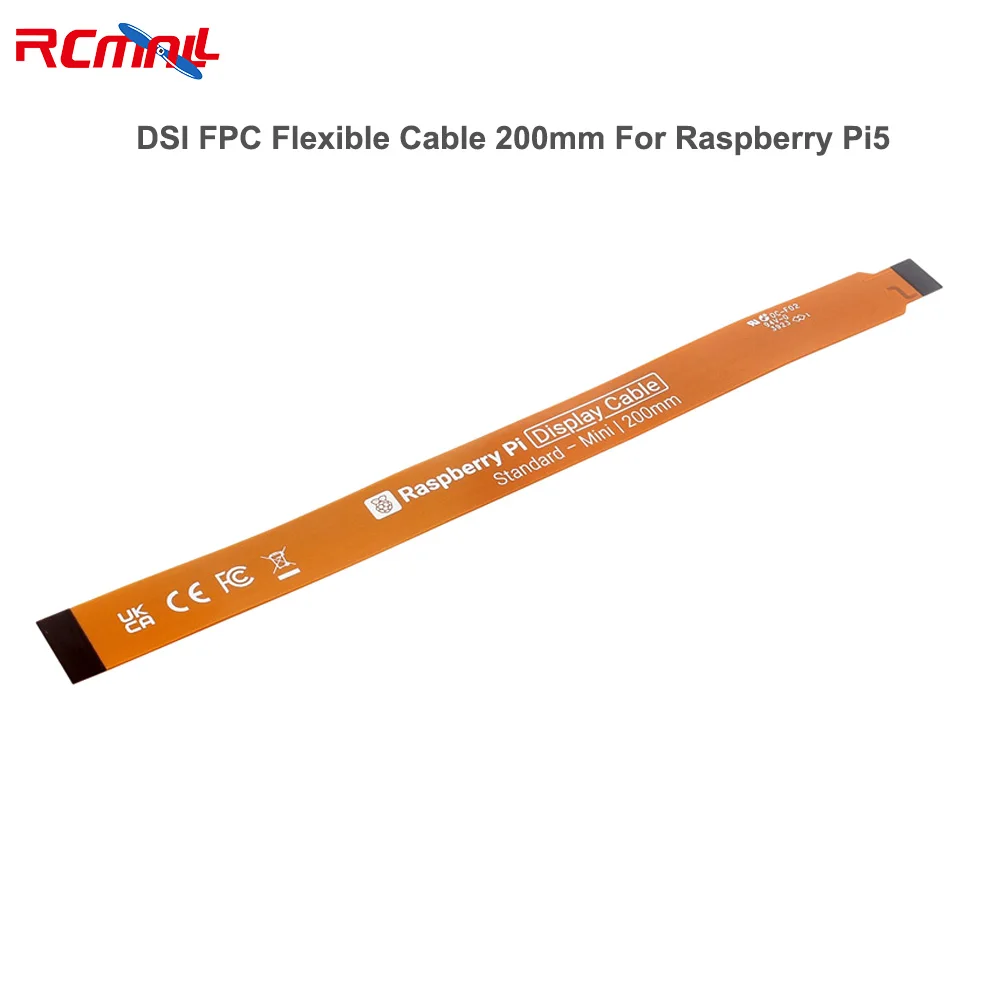 

Official Raspberry Pi DSI FPC Flexible Cable 200mm For Raspberry Pi 5, 22Pin To 15Pin, Suitable For DSI Display Screens