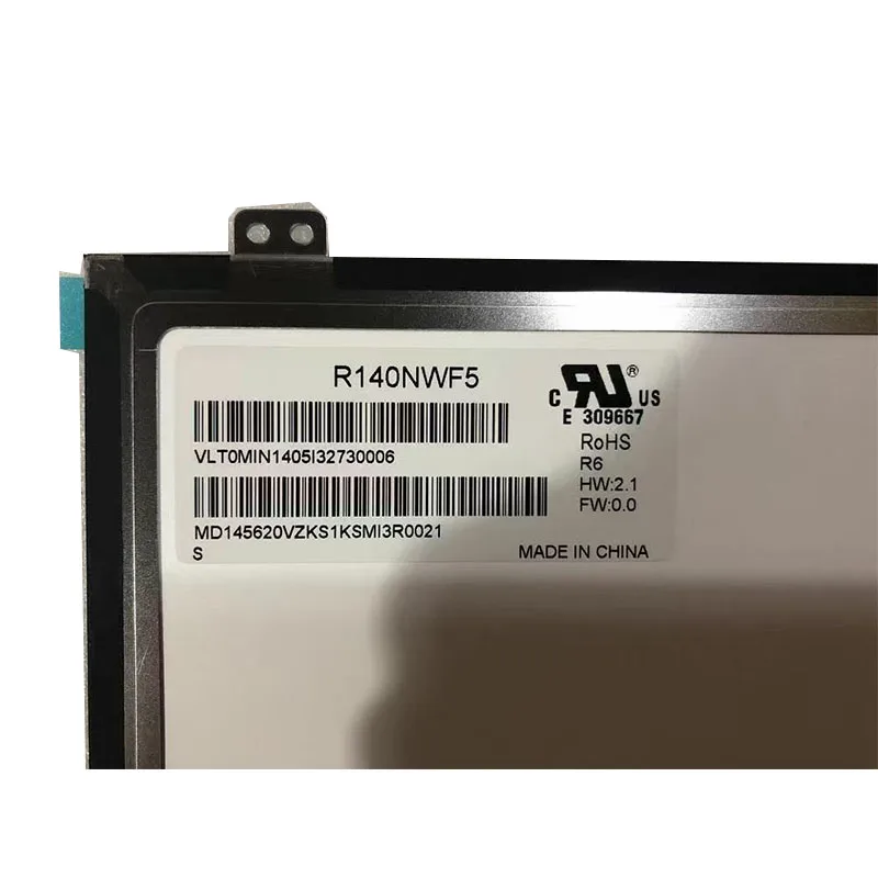 14.0'' IPS LCM 1920×1080 250nits WLED eDP 40pins Laptop LCD Touch Screen R140NWF5 R6 for Lenovo T480 T480S T470 T460
