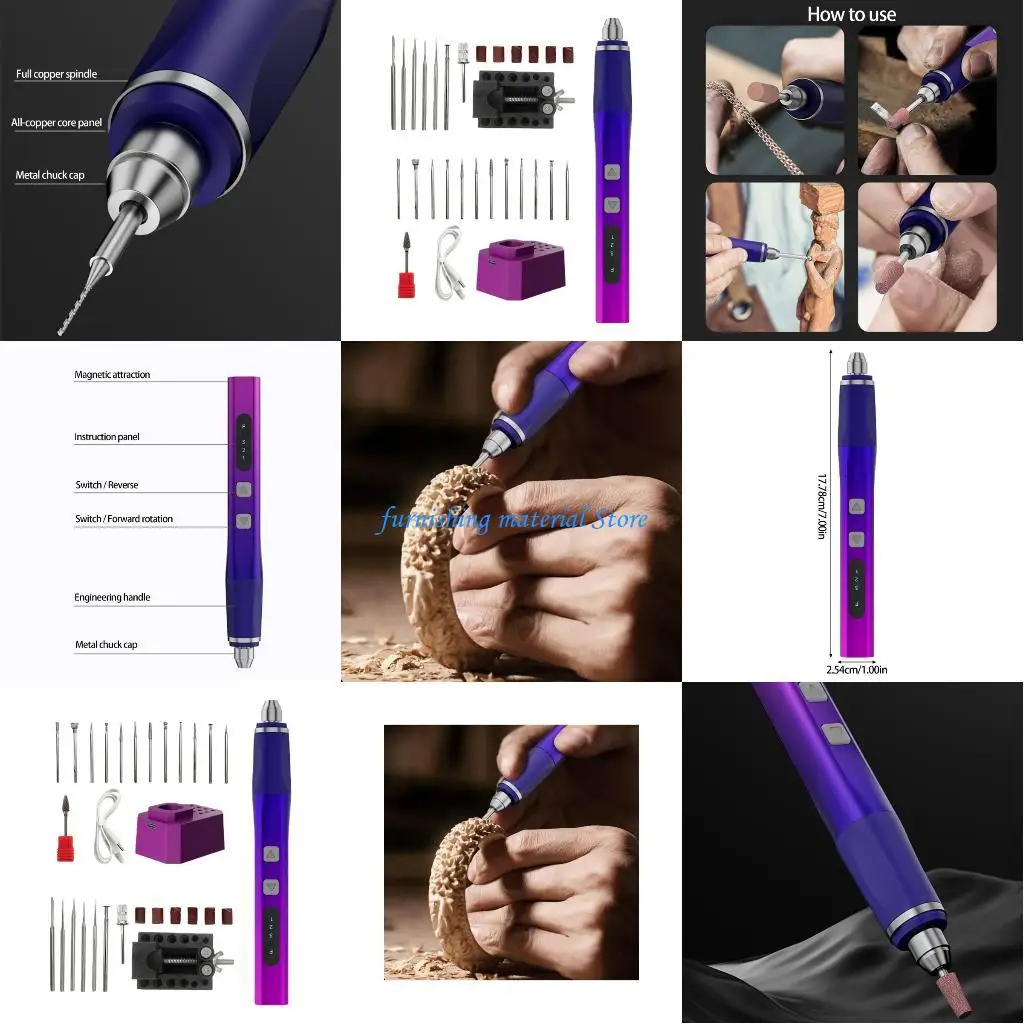 

Y5GD Двунаправленный гравер, высокая скорость 20000 для металла, дерева