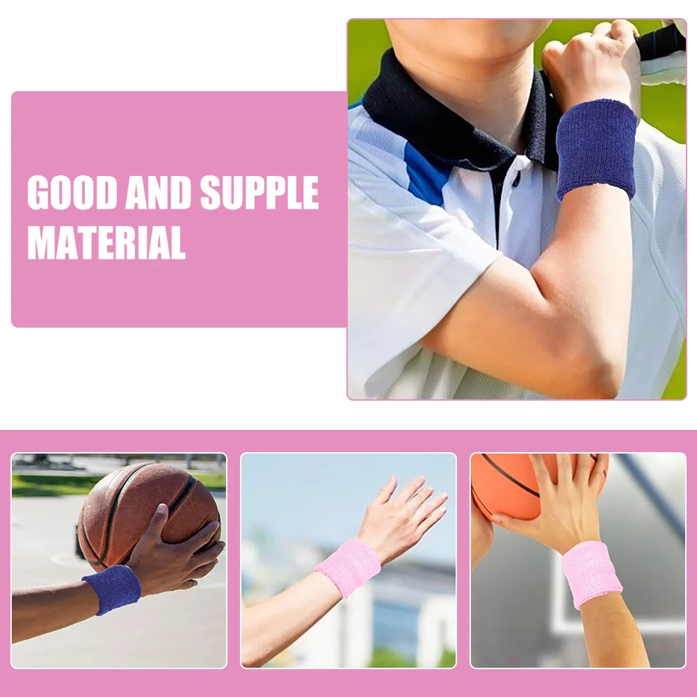 

6Pcs Wrist Brace Support Elastic Breathable Sports Wristbands for Yoga Running Fitness Workout Men Women Teens