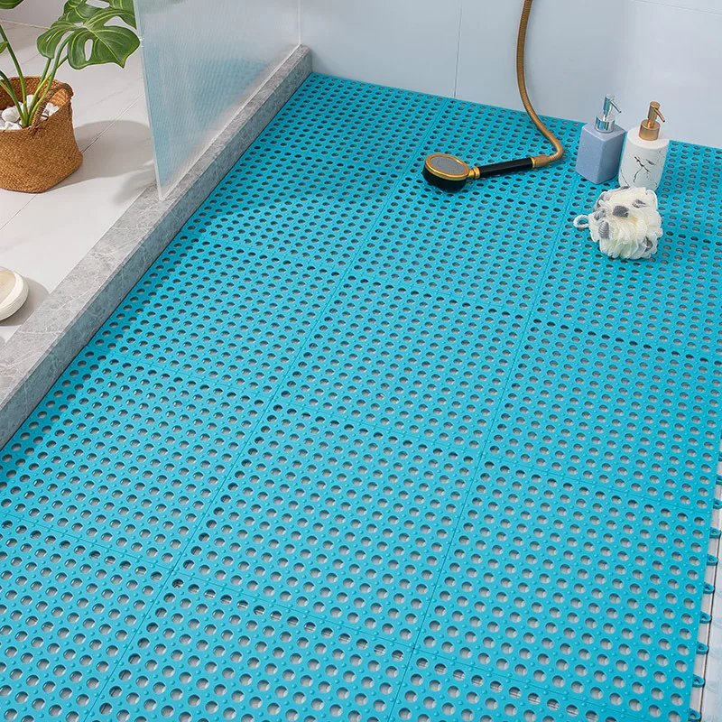 Bathroom Non-Slip Mat Spliced Floor Mat Household Bathroom Balcony Foot Mat Waterproof Waterproof Mat 30*30Cm