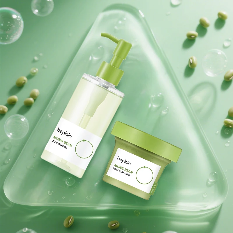 

Korean Skincare Facial Cleansing Pore Set Beplain Pore Clay Mask and Gentle Makeup Remover Oil Deep Cleaning Exfoliate 2pcs Set