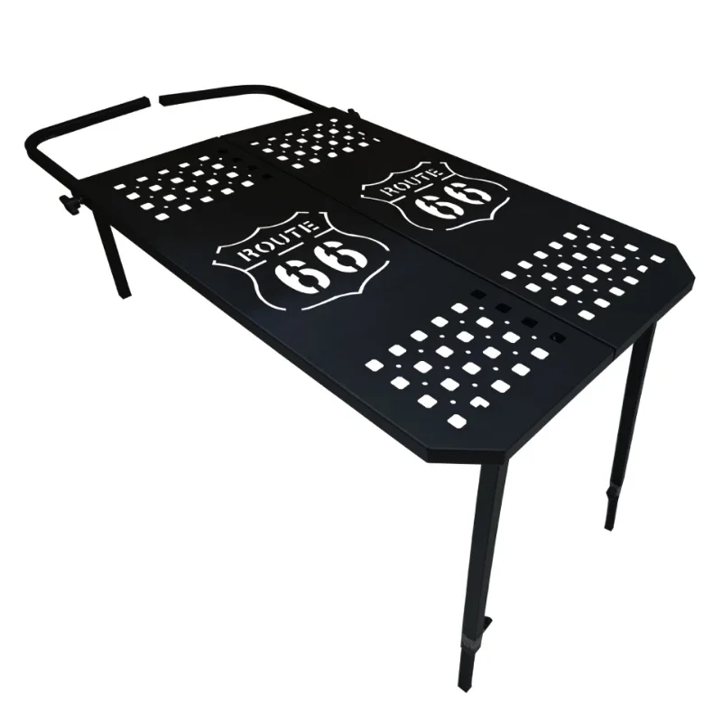 

Car tire table outdoor camping picnic folding table metal dining table off-road equipment