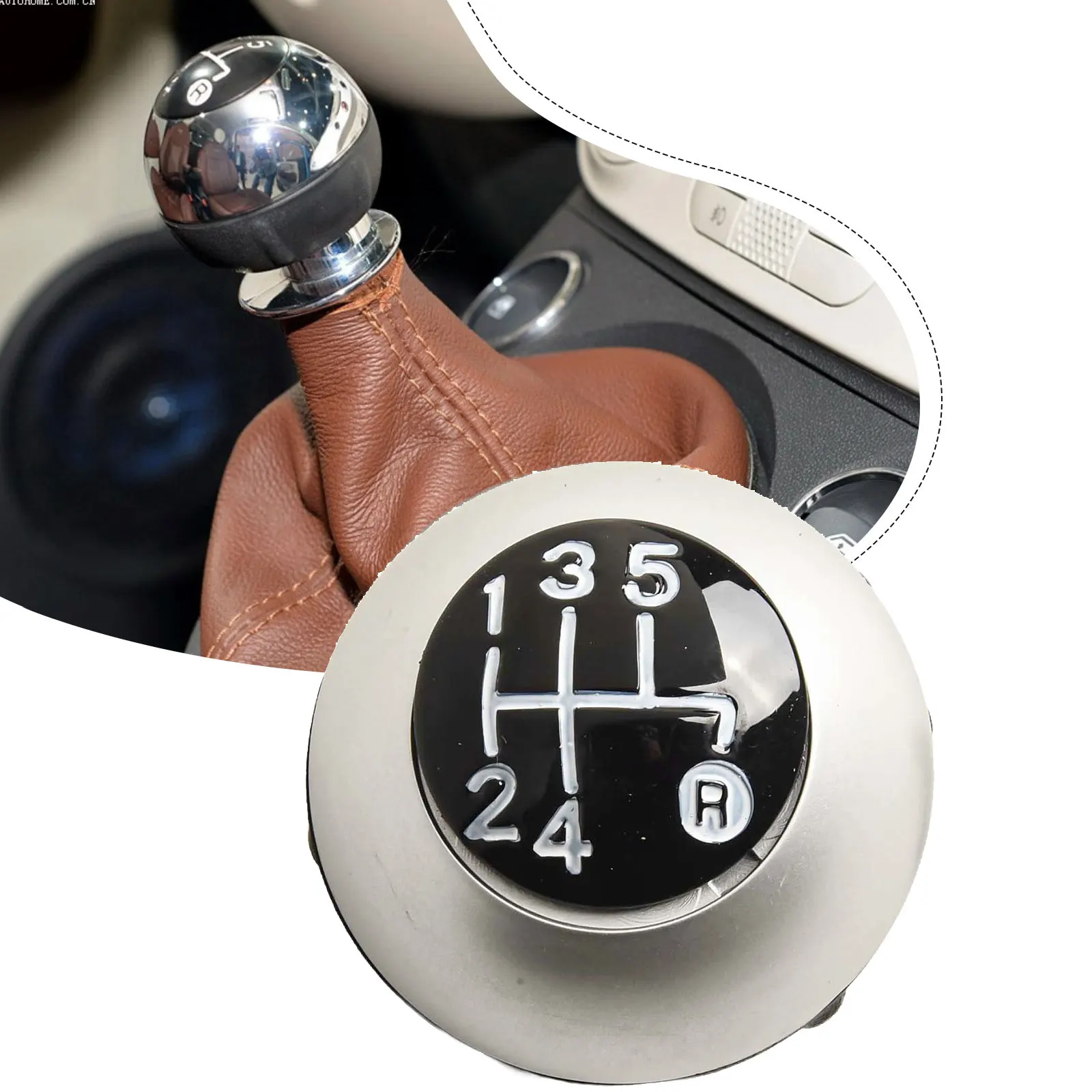 Modificação interior do carro tamanho 6*4*3cm botão de mudança de carro capa de freio de mão fácil instalação luxo olhar número oem 55344048