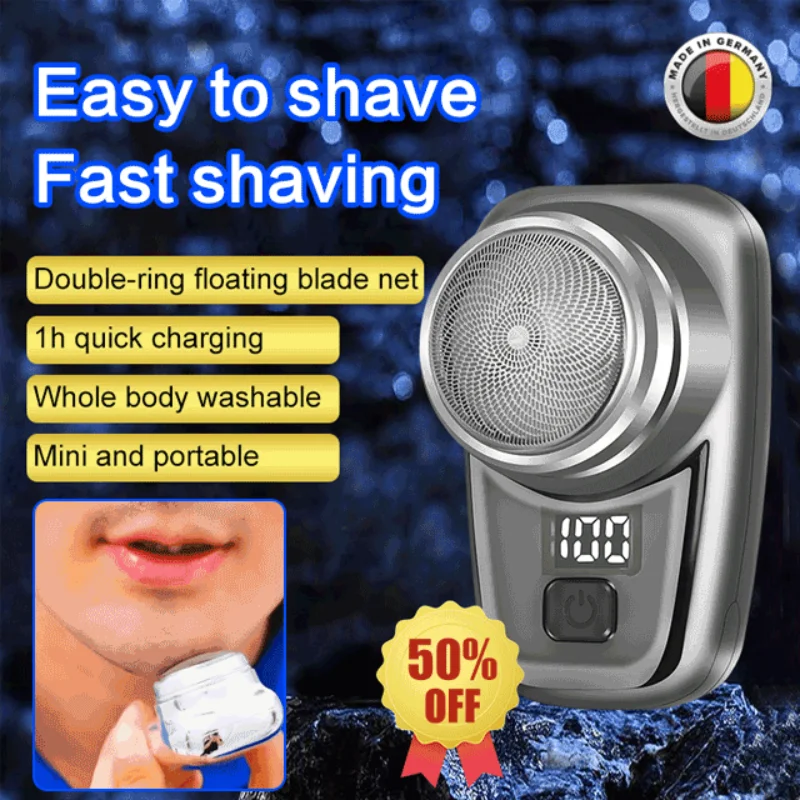 Upgrade Mini Electric Razor Portable Electric Shaver With Digital Display Mini Shaver For Men 미니 휴대용 면도기 barbeador