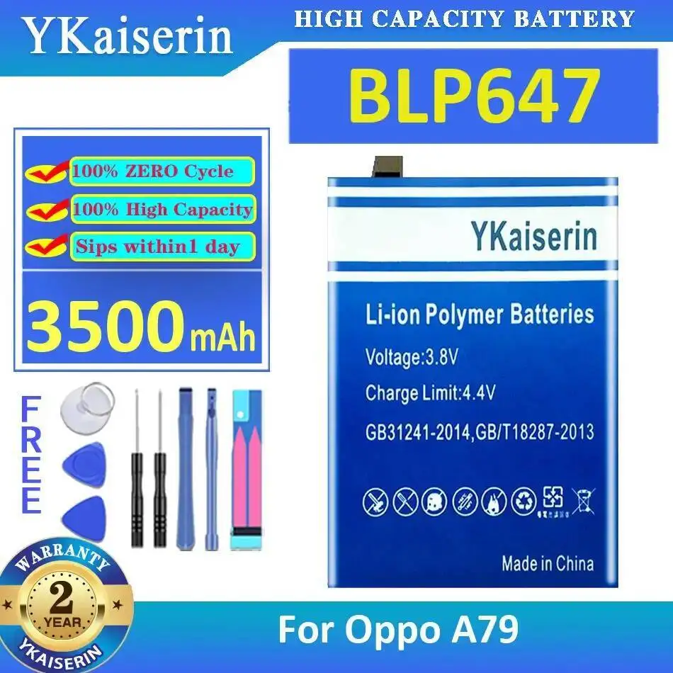 

3500Mah BLP647 Mobile Phone Battery Reliable Power For Oppo A79
