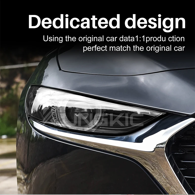 TPU für Mazda 3 BP 2019 2020 2021 2022 2023 2024 2025 2026 Mazda3 Axela Autoscheinwerfer-Schutzfolie Transparent Rauchschwarz – Detail 7