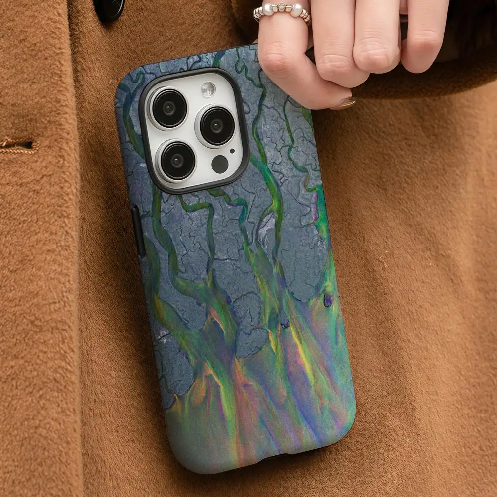 Чехол для телефона Alt J для iPhone 17, 16, 15, 14, 13, 12, Pro Max Plus, глянцевый HD, двухслойный, жидкая задняя пленка, твердый корпус