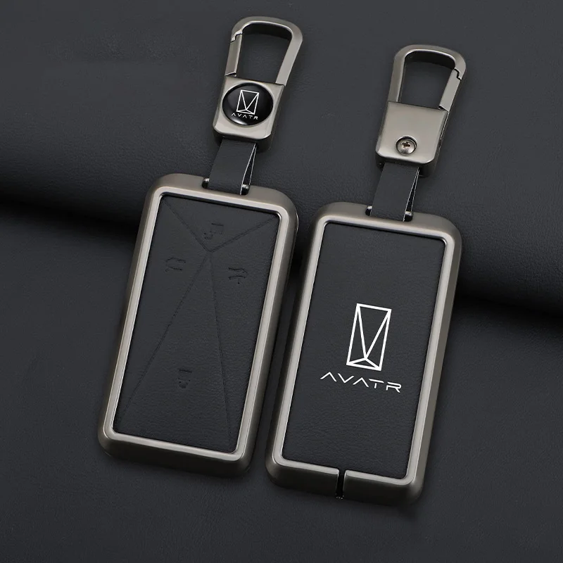 Funda para llave de coche de aleación de Zinc para AVATR 11 12 Avita ESV, funda protectora para mando a distancia, soporte para llavero, accesorios interiores