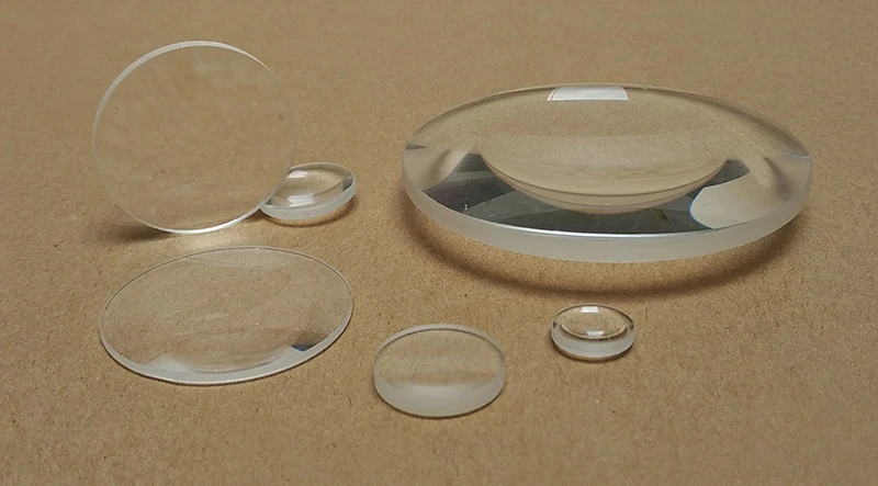 Processing Convex Lens Lens Customized Optical Equipment Prism Flat Concave Mirror Large Magnifying Glass Convex Lens Pieces