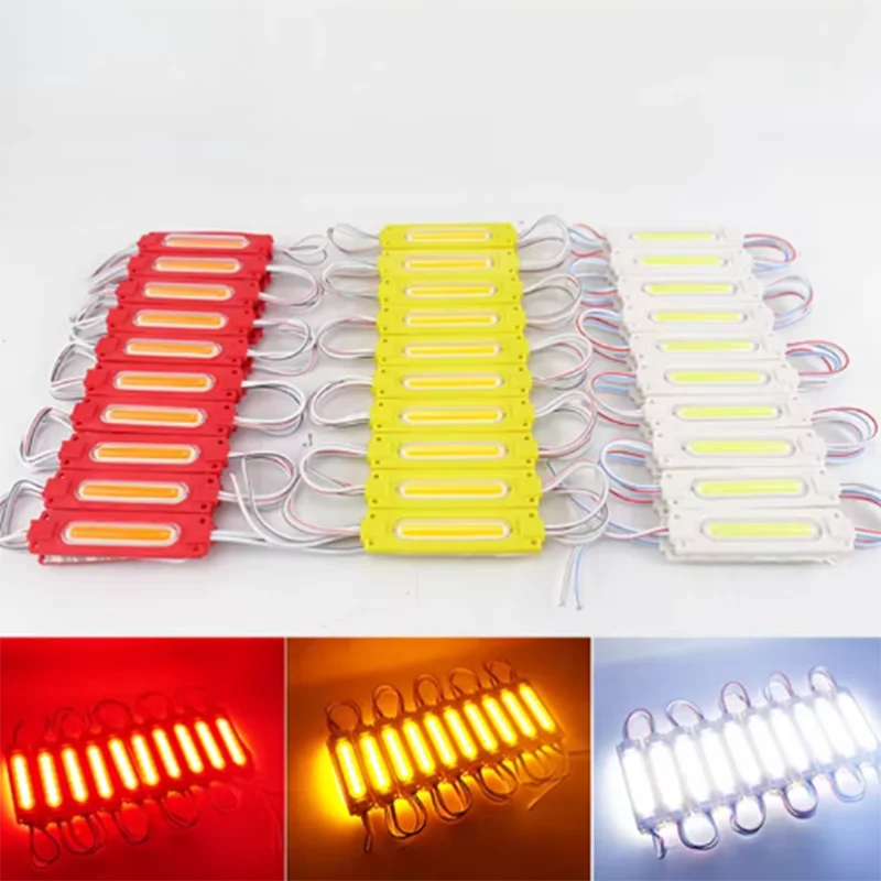 20pcs Super Bright LED COB Module Light 12V IP65 Waterproof Backlight for Shop Signboard Advertisement Sign Letter Decor Lamp