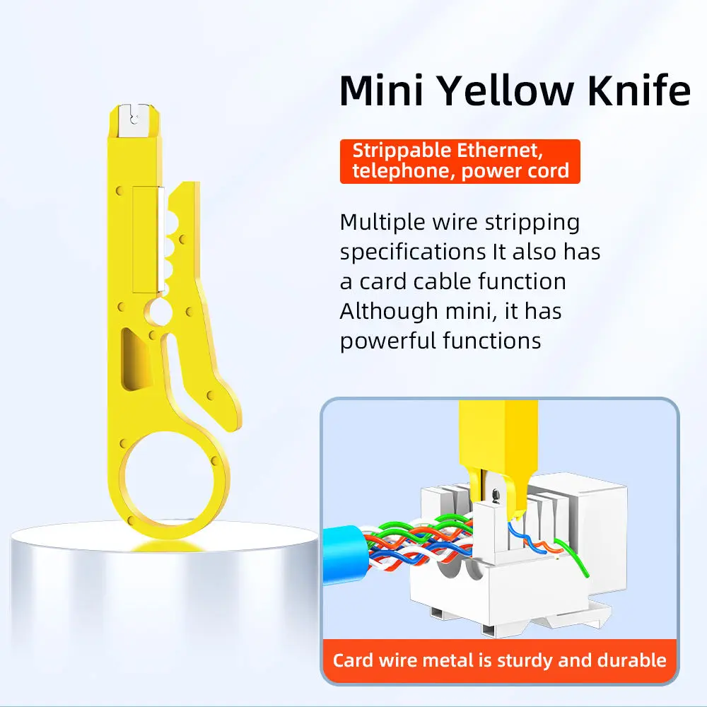 RJ45 RJ11 RJ12 Network Tool Kit Cable Tester Crimper Stripper Wire Cutter Screwdriver for Ethernet FTTH Telecom Network Repair - view 3