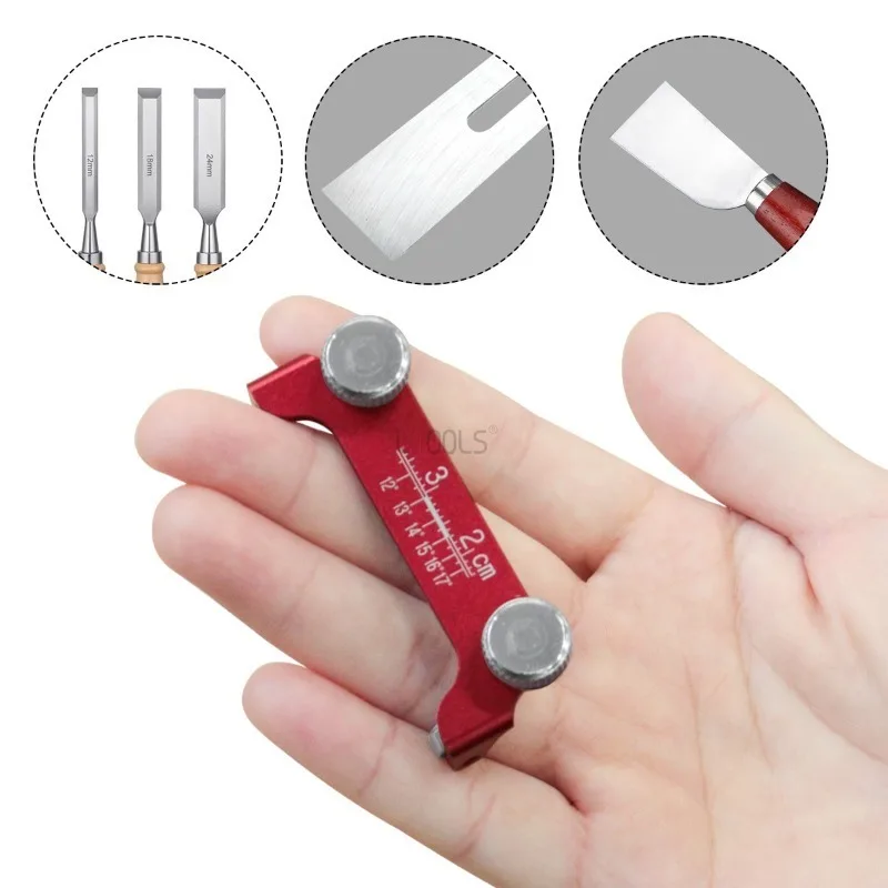 Mini Fixed Angle Sharpener Portable Fixed-Angle Grinding Jig Manual Grinding Tool for Woodworking Chisel and Cutter Sharpening