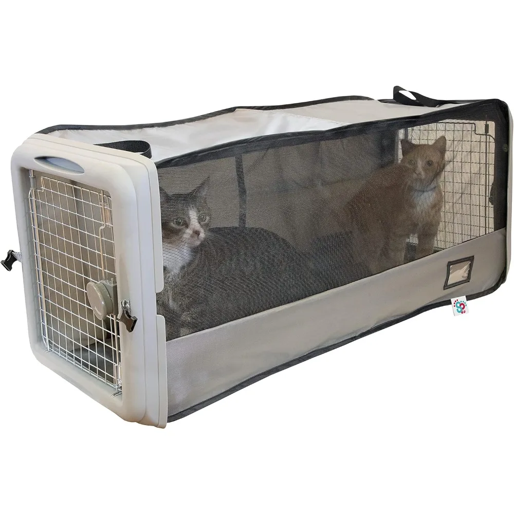 

Large Pop Open Kennel, Portable Cat Cage Kennel, Waterproof Pet bed