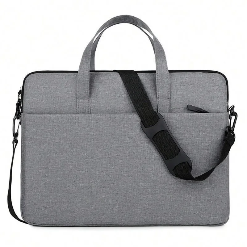 Nuova borsa per laptop MacBook transfrontaliera, borsa a tracolla singola per pendolari d'affari in tinta unita