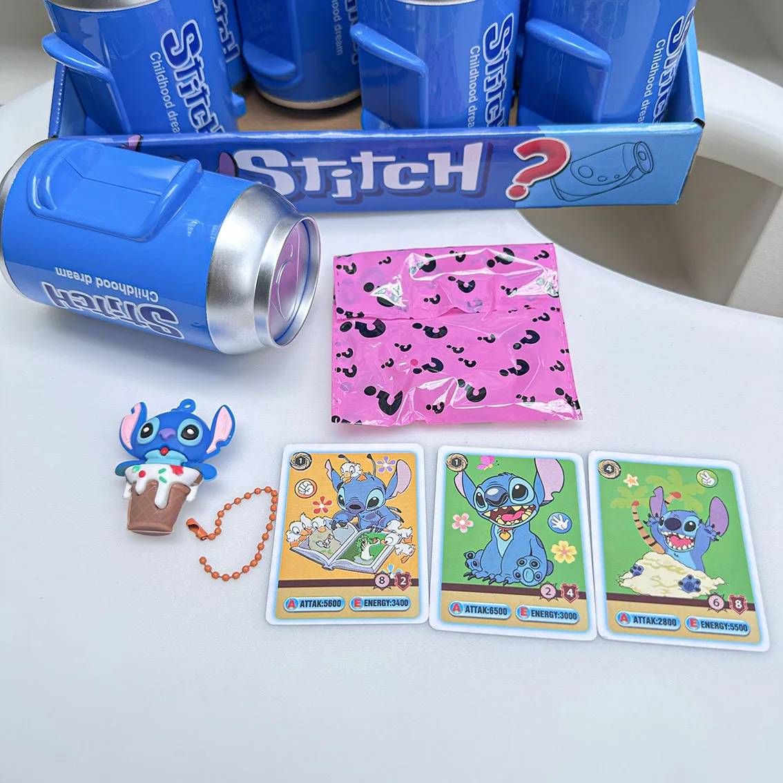 

New Stitch Blind Box Can Surprise Box Keychain Rope Model Doll Cards Toy Ornament Children Gift