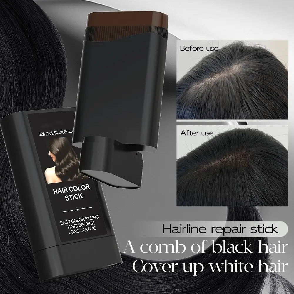 New Waterproof Comb Hair Dye Black Color Sweat-proof 2 in 1 Instant Dye Easy to Use Hair Colouring Cream for Gray Hair Coverage