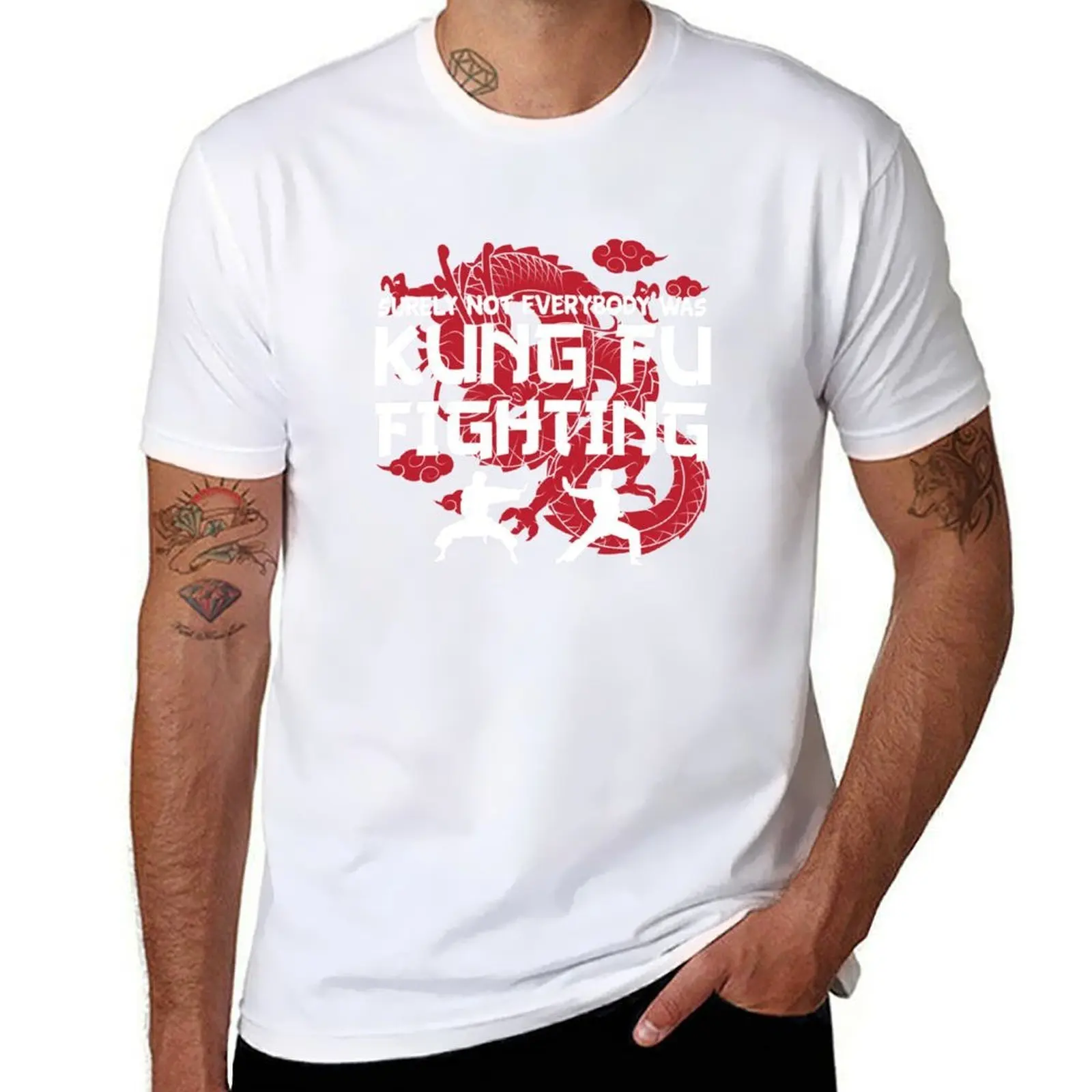 

Surely not Everybody Was Kung Fu Fighting T-Shirt cotton tshirt 100% men t shirt cotton 100% T-Shirt