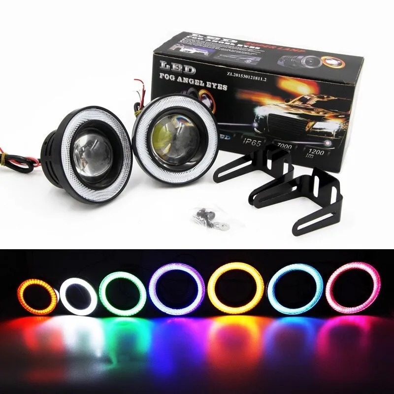 2PCS Projector COB LED Car Fog Light 2.5