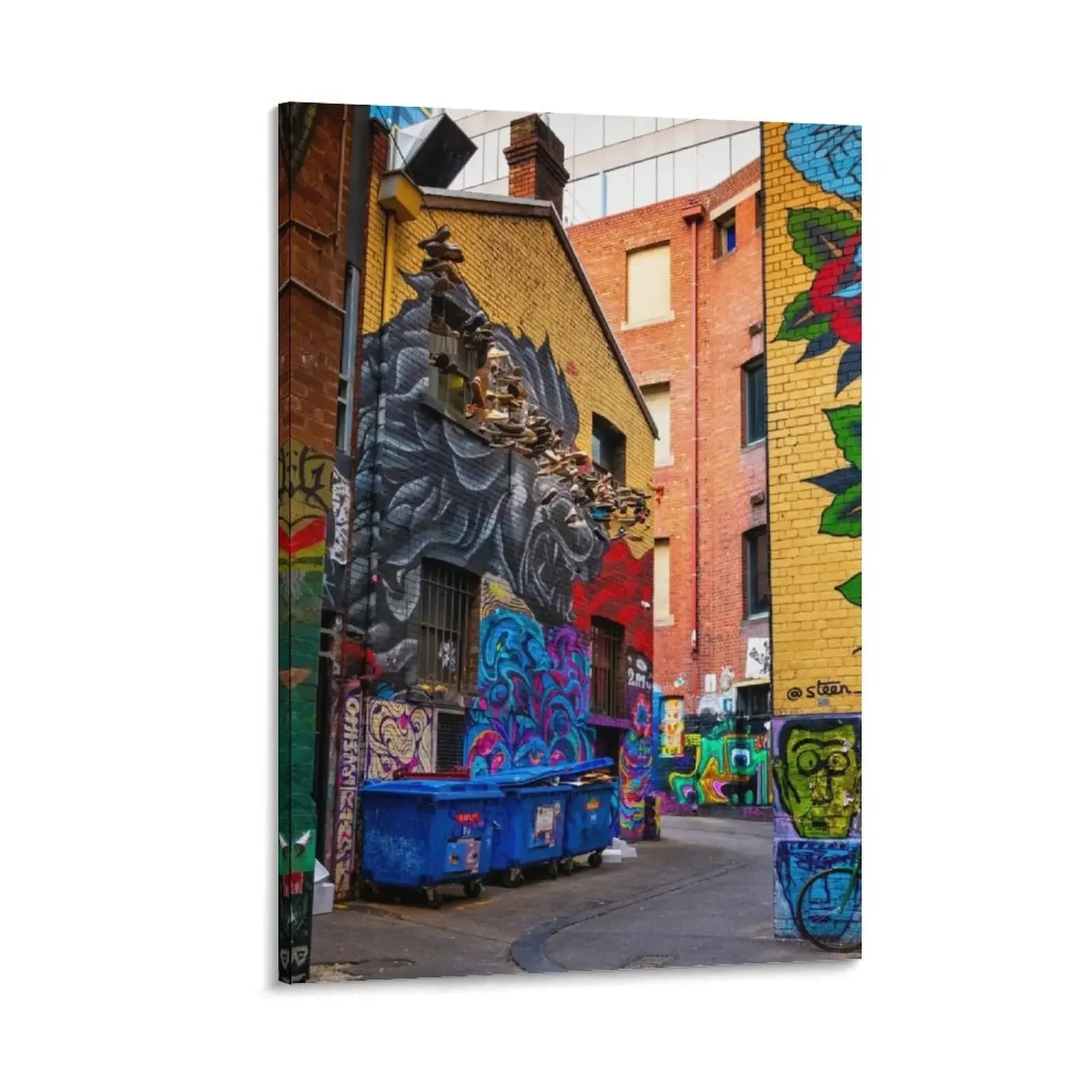 

Melbourne Street Art Canvas Painting poster mural Posters on the wall room decorations korean room decor