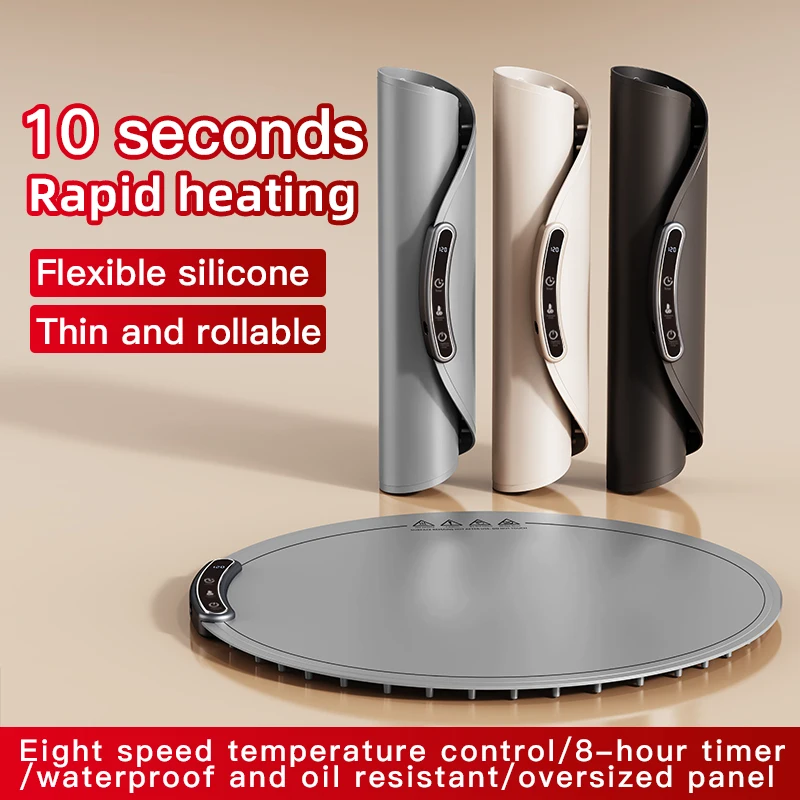 

Flexible Silicone Warming Mat Foldable Food Warming Tray Food Warmer Mat Mat Warming Cutting Board Constant Warm Dishes