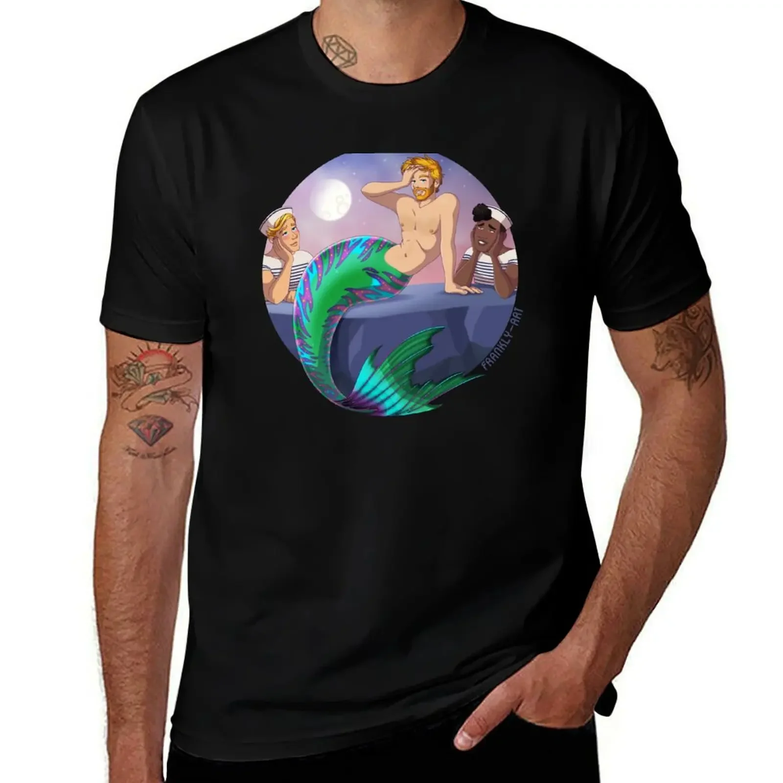 MerMay 2020 Commission: @redrivermerman T-Shirt T-shirts oversize aesthetic clothes designer t shirt men