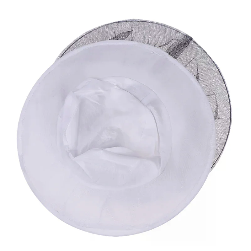 1pc BeeKeeping Protective Bee Hat Anti Bee White Hat-Veil Combo Bee Hat Bug Mesh Mask Beekeeping Protection Beekeeper