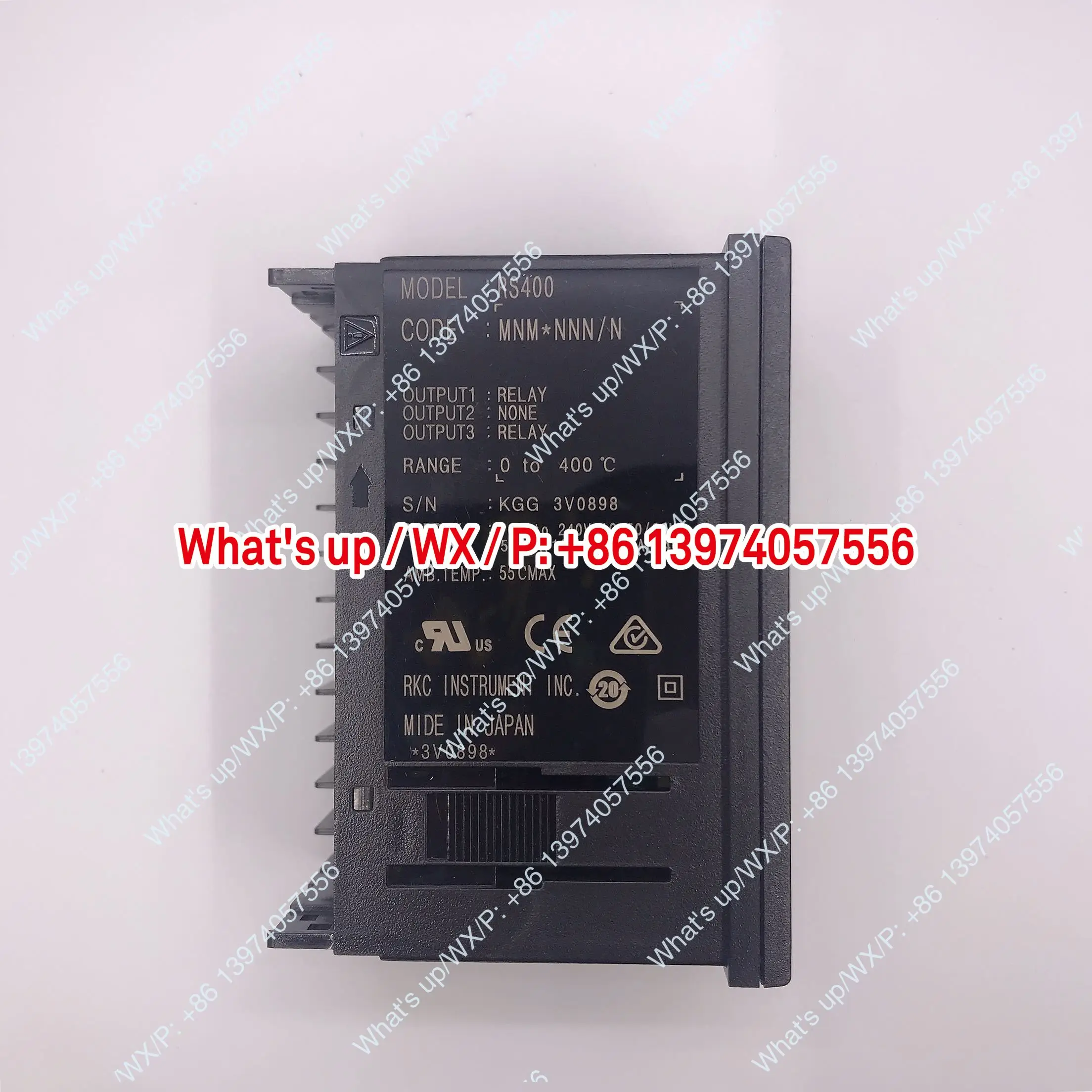 اليابان RKC متحكم في درجة الحرارة، مقياس التحكم في درجة الحرارة RS400 MNM * NNN/N 0-400 درجة