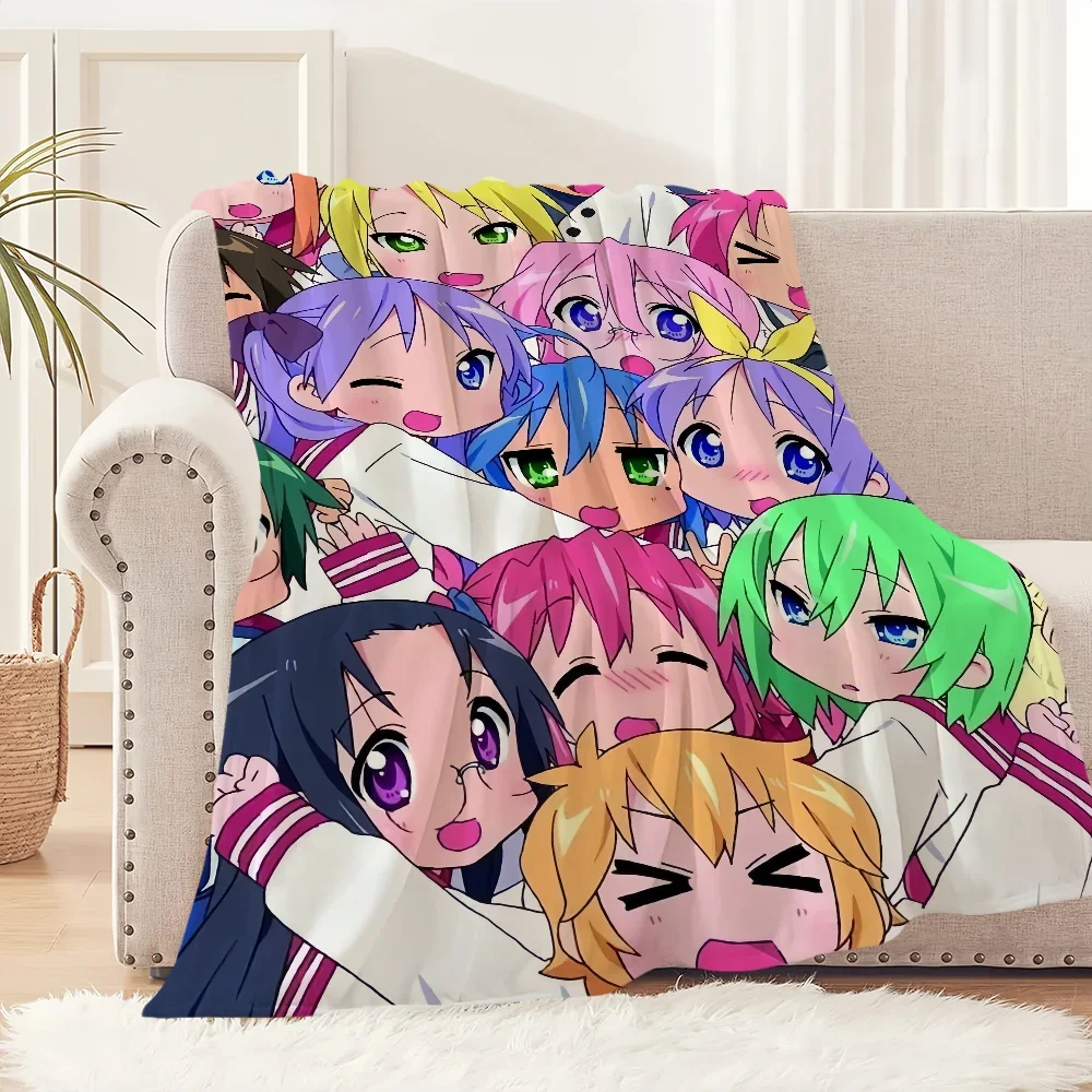 

Плюшевый плед «Аниме Lucky Star Kawaii»: мягкий, уютный, идеально подходит для гостиной, офиса, спальни. Отличный подарок на день рождения для дома и детей.