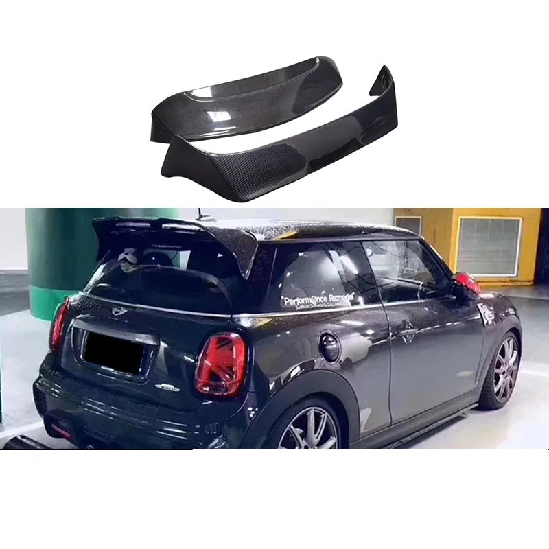 

Suitable for BMW Mini F55 F56 carbon fiber rear wing, double top wing, fixed air wing spoiler decoration
