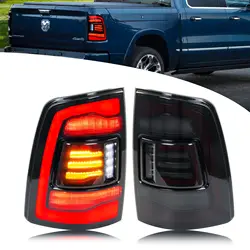 LED Tail Lights for Dodge Ram 1500 2500 3500 4th Gen Rear Lamps Start-up Animation Sequential Turn Signal Assembly