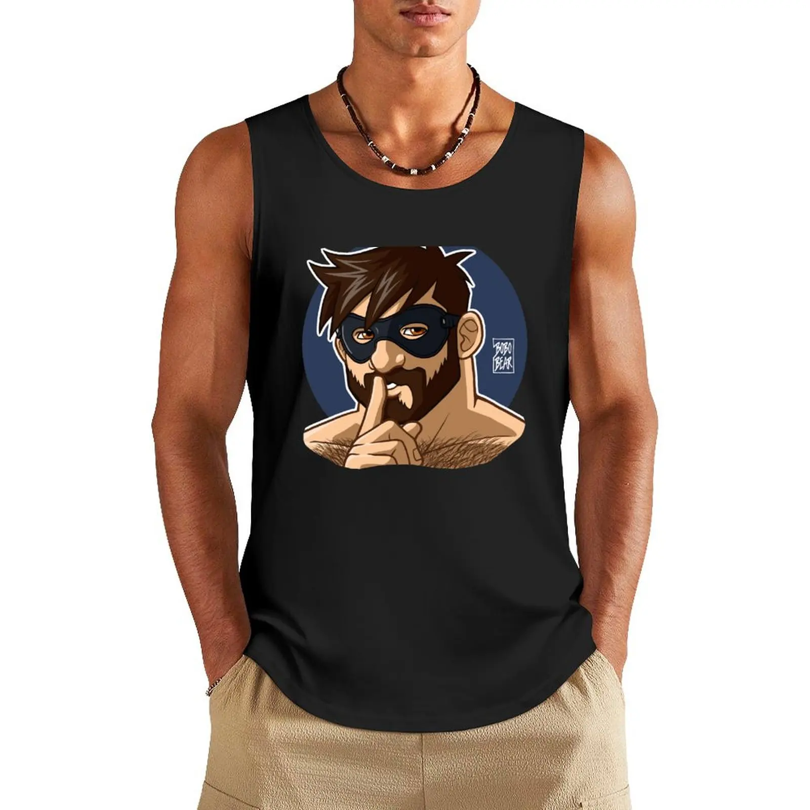 ADAM LIKES TO BE NAUGHTY Tank Top t-shirts for men gym clothing men man vest sports vest