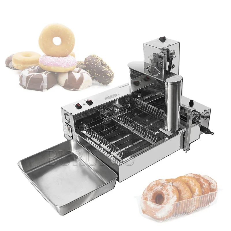 Commercial Electric Donut Making Machine Donut Fryer Donut Machine 4 Rows Doughnut Fryer Machine