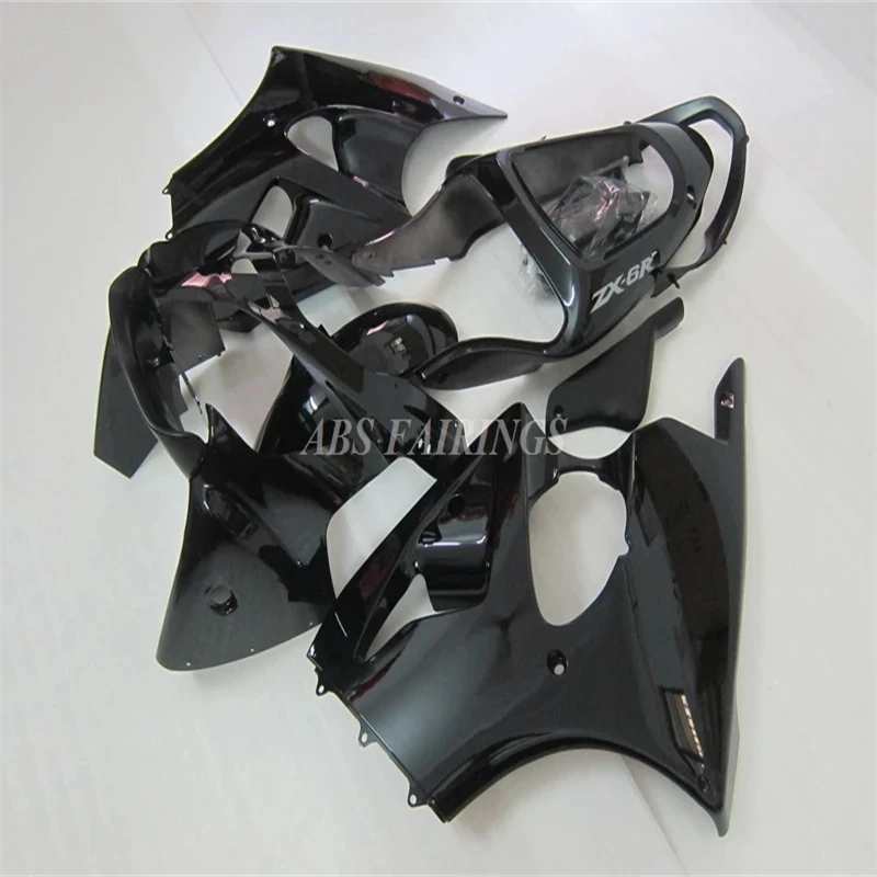 4Gifts New ABS Whole Motorcycle Fairings Kit Fit For KAWASAKI ZX-6R ZX6R 636 2000 2001 2002 00 01 02 Bodywork Set Black Bright