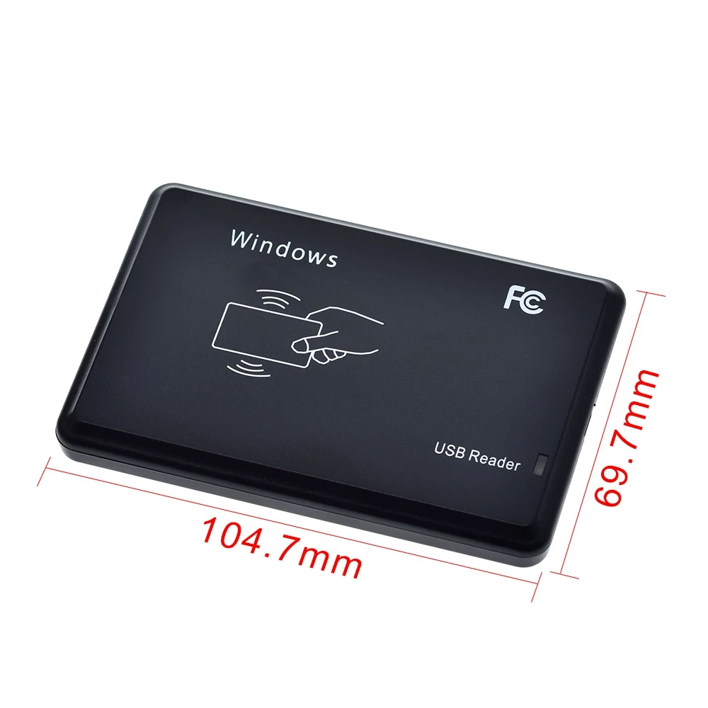 RFID Reader USB Port EM4100 TK4100 125khz ID Contactless Sensitivity Smart Card Support Window System Linux