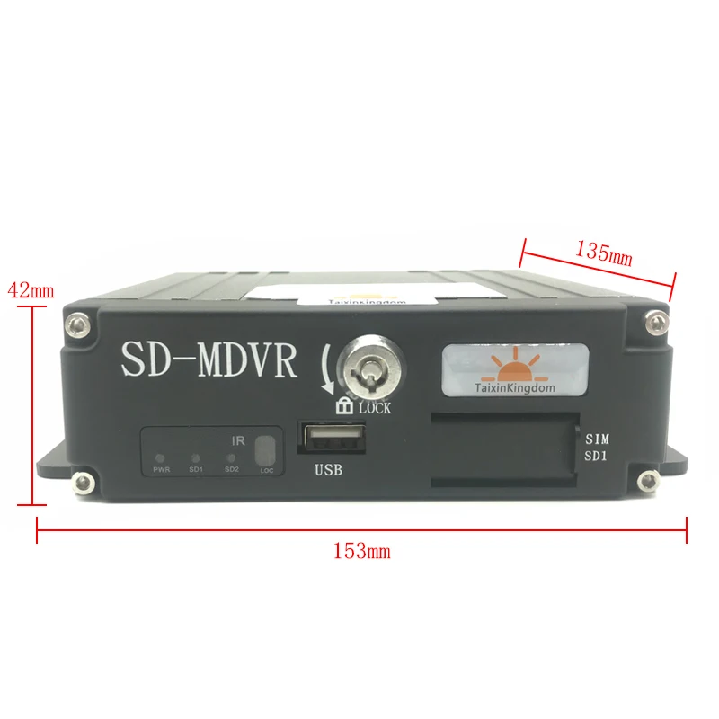 MOBILE DVR vehicle monitoring equipment AHD1080P 4CH SD card car video recorder AV/RCA interface NTSC/PAL system MDVR