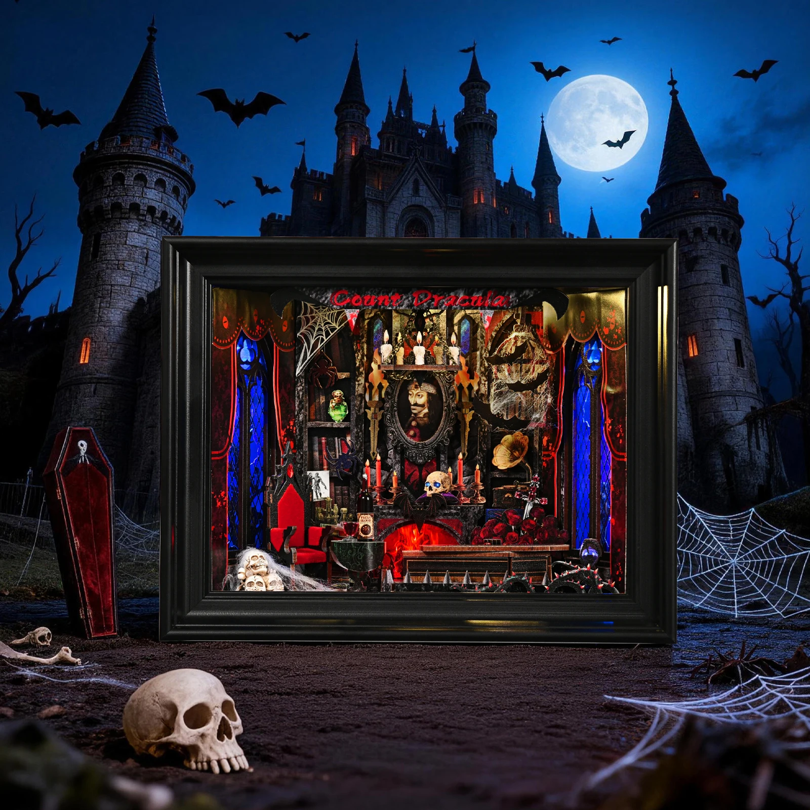 Book Nook Kit Vampire DIY Wood - огляд і ціна Model Kit Wood
