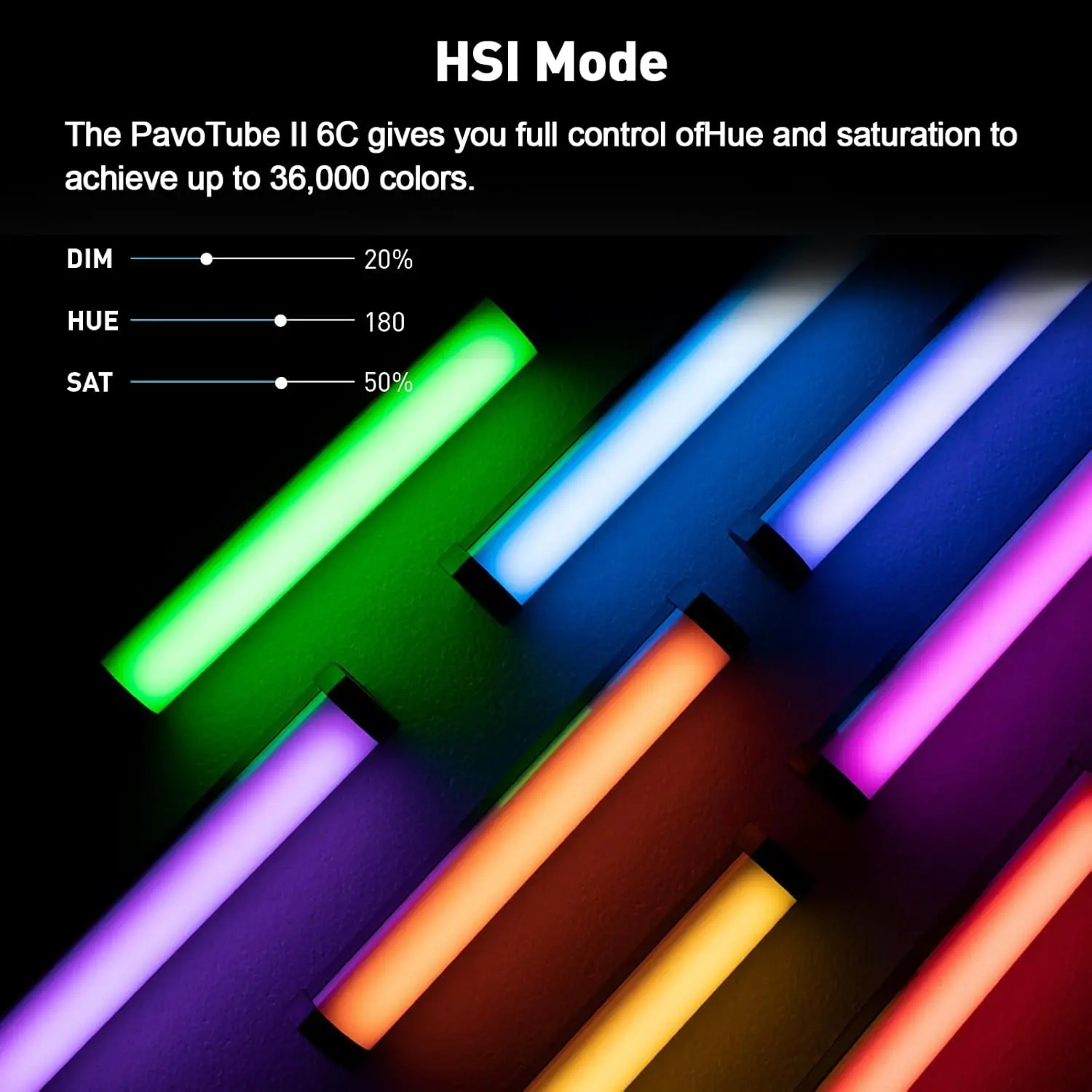 Nanlite PavoTube II 6C LED RGB 라이트 튜브 휴대용 핸드 헬드 사진 조명 스틱 CCT 모드 사진 비디오 소프트 라이트