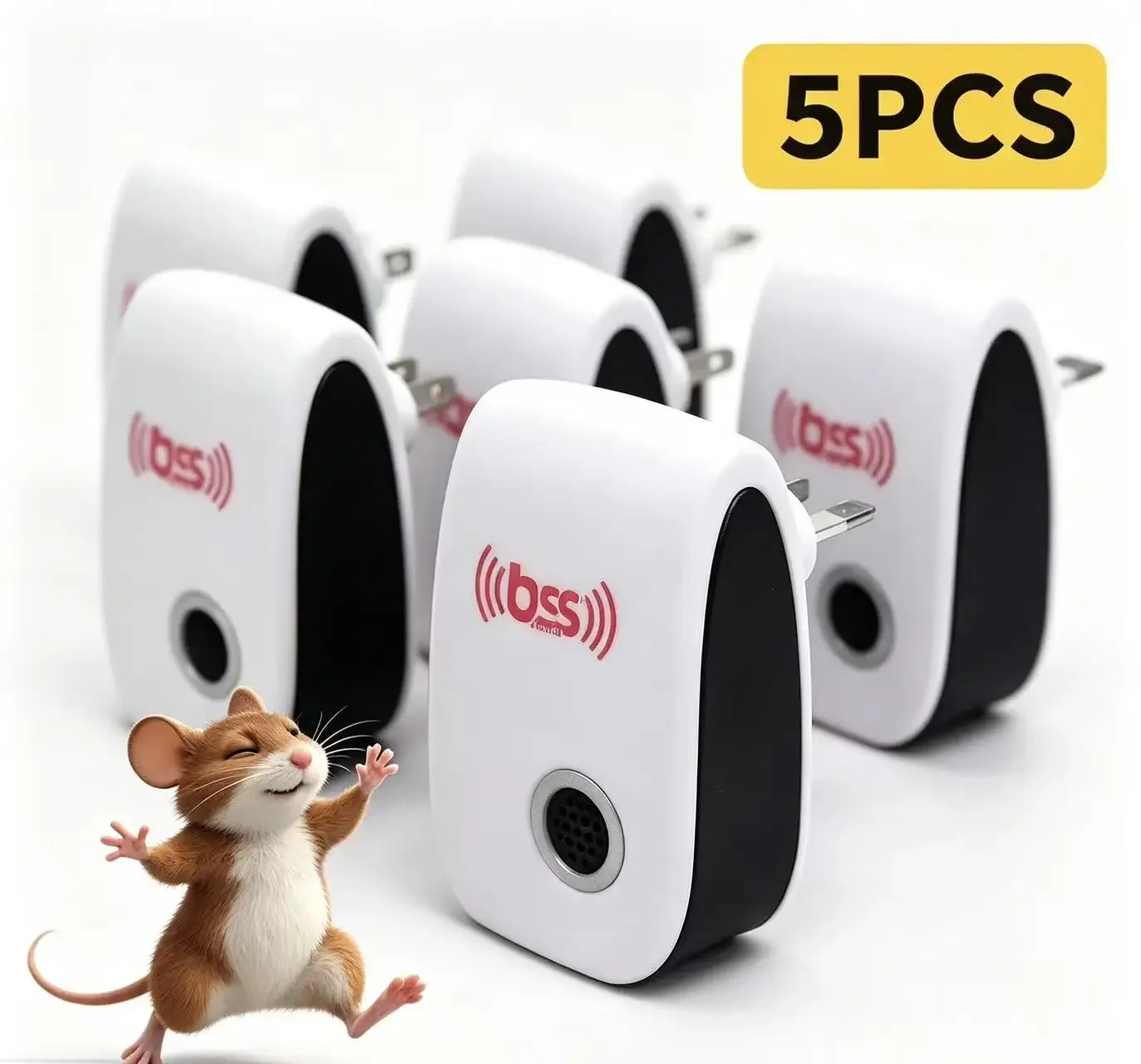 Plug-In Ultrasonic Pest Repeller,Electronic Insect Control,Mosquito Repellent For Home,Repels Mice Ants Spiders Cockroaches
