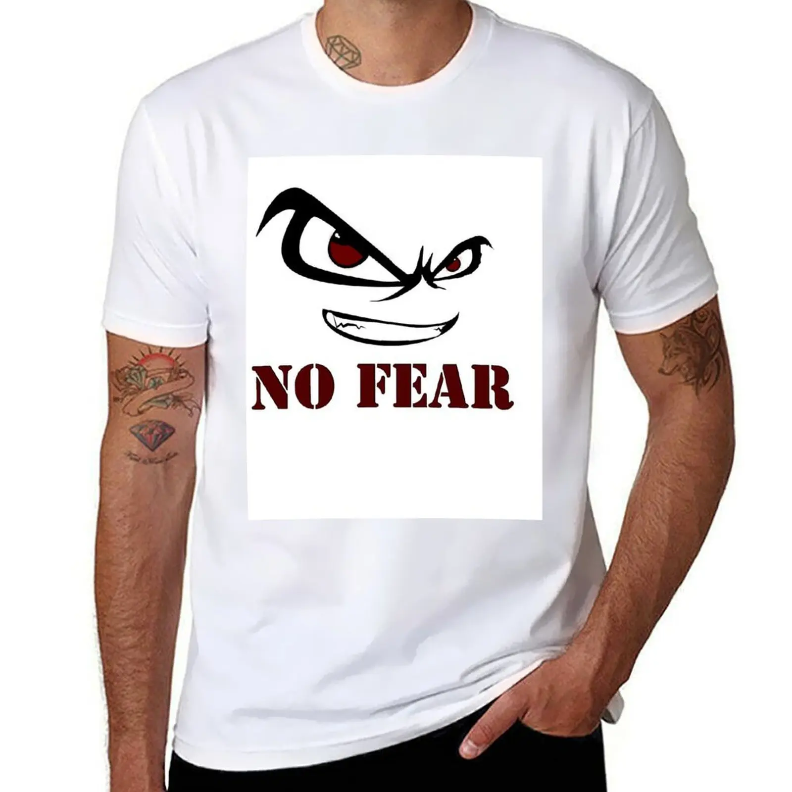 

No Fear T-Shirt black cotton t-shirt plain for man package man t shirt luxury t shirts for man graphic vintage T-Shirt