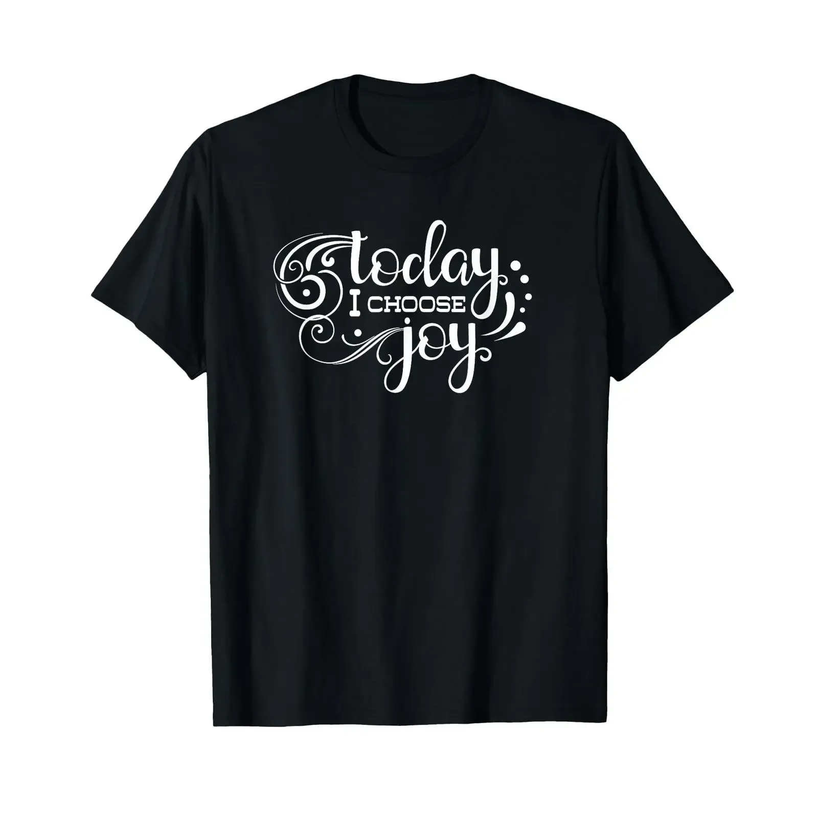 Heute wähle ich Freude Inspirational Motivational Family T Shirt vintage Washed Unisex Comfortable Casual Slightly fashion