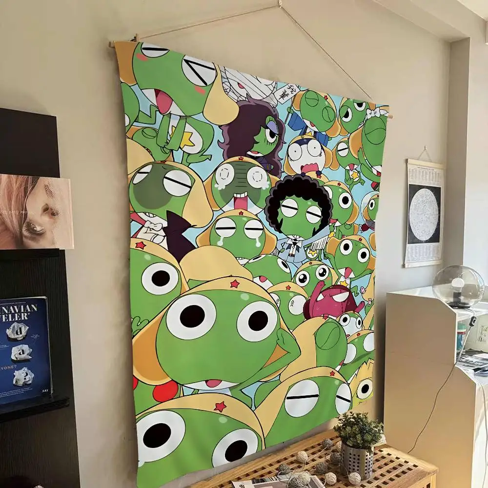 K-Keroro G-Gunsou Frog Hanging Bohemian Tapestry Bohemian Wall Tapestries Mandala Cheap Hippie Wall Hanging