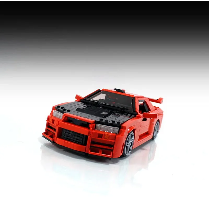 Bloques de construcción MOC-29377 coche de carreras clásico R34, modelo de costura 1513 piezas, regalo para niños, rompecabezas, juguete, regalo de cumpleaños, DIYChristmas