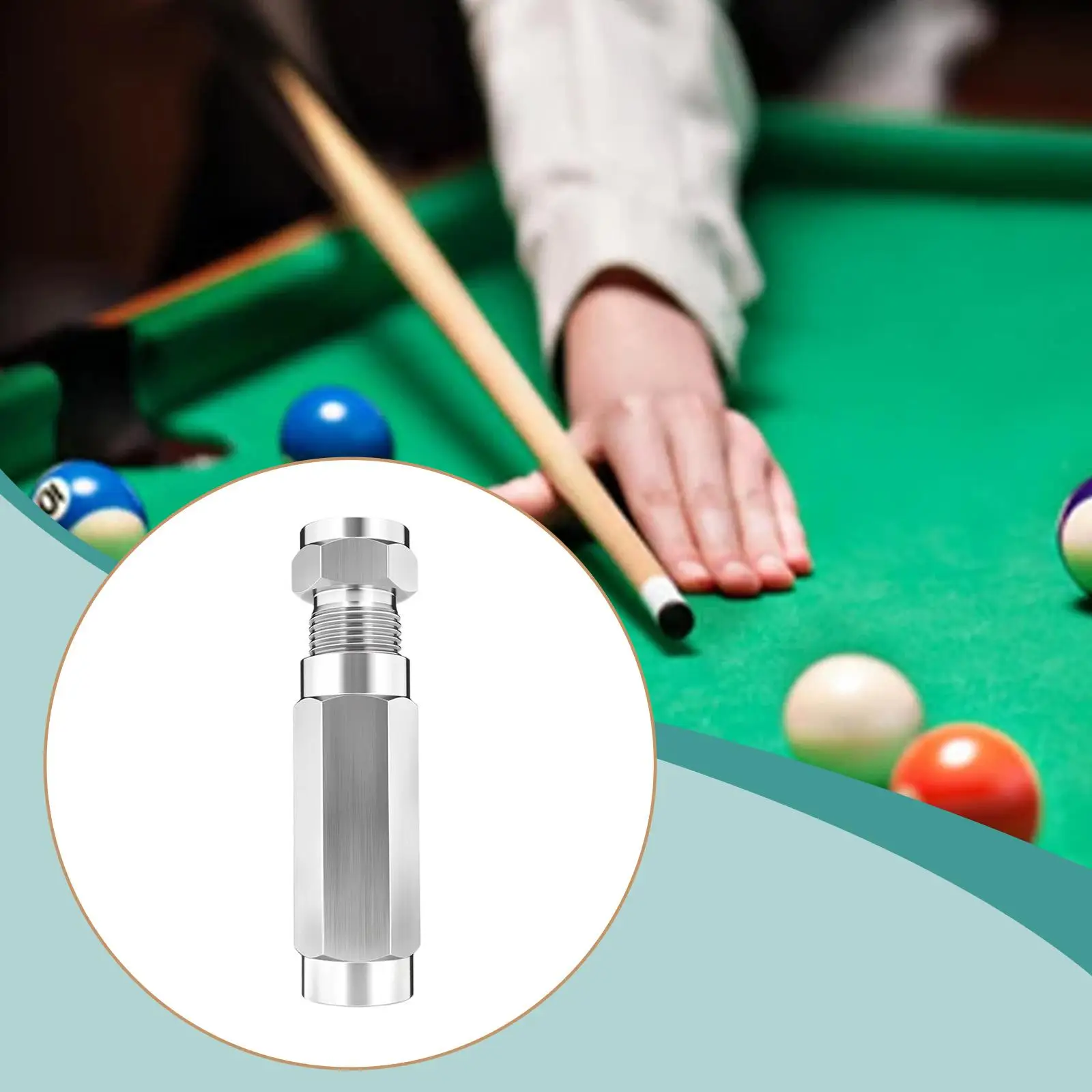 

Billiard Cue Repair Tool Stainless Steel Tip Clamp for Snooker and Pool Cue Accessory Kit
