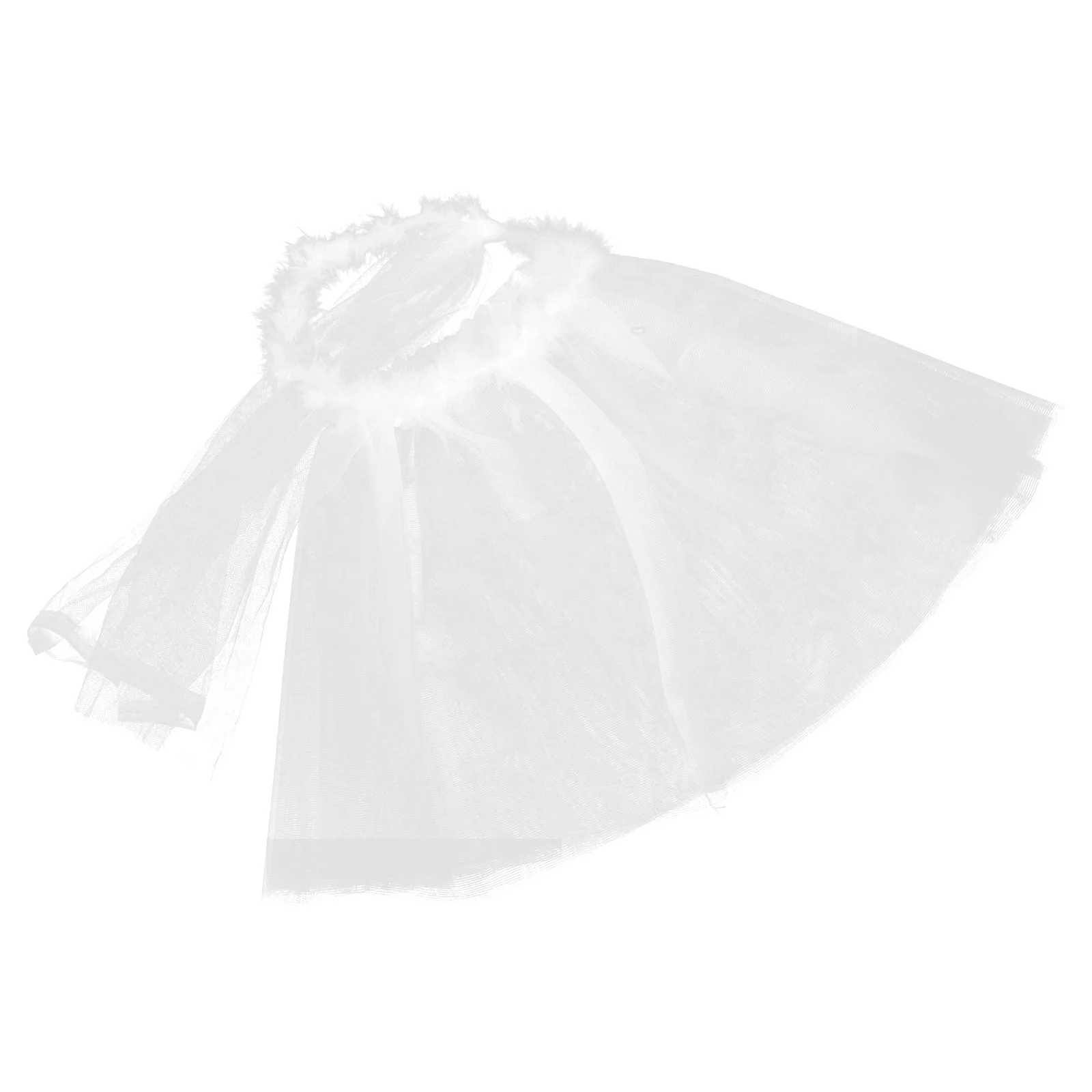 1 세트 어린이 머리띠 거즈 스커트 할로윈 의상 어린이 파티 코스프레 공연 의상 머리띠가있는 거즈 스커트