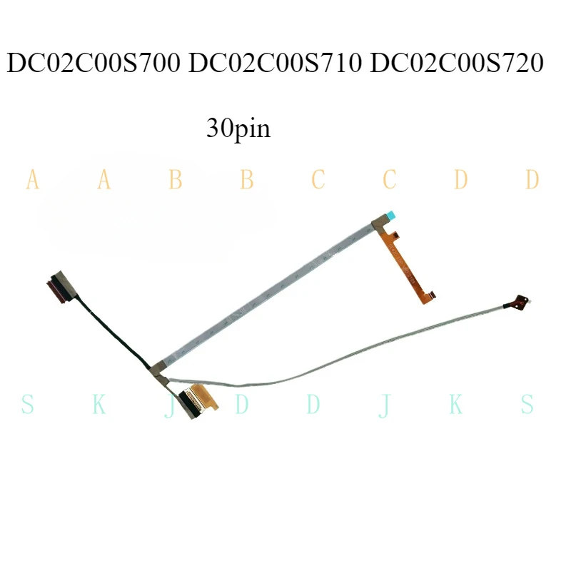 

M LCD Cable for Lenovo E14 Gen 3 14 AMD HE430 DC02C00S700 DC02C00S710 DC02C00S720
