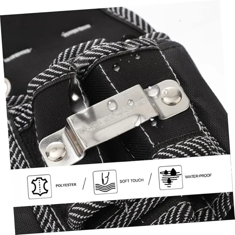 9-in-1 High-quality Tool Waist Belt Practical Kit Holder 600D Nylon Fabric Tool Electrician Waist Bag