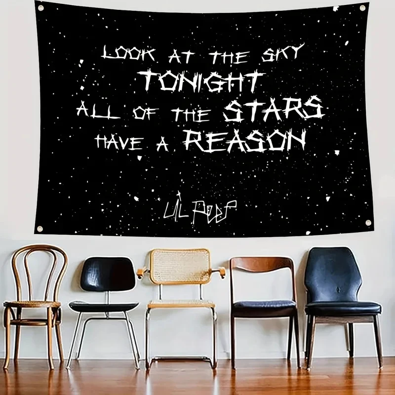 Lil Peep Rapper Wall Hanging Tapestry Love Rapper Artistic Home Decor Bedroom Living Room Balcony Curtain Gift